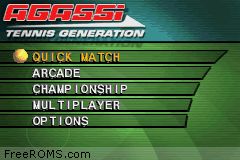 Agassi Tennis Generation Screen Shot 1