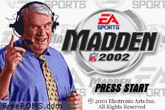 Madden NFL 2002 Screen Shot 1