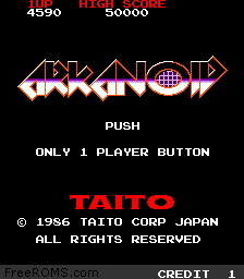 Arkanoid (World) Screen Shot 1