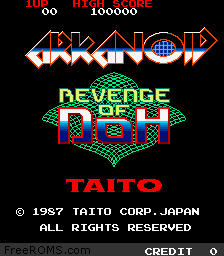 Arkanoid - Revenge of DOH (World) Screen Shot 1