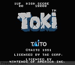 Toki Screen Shot 1