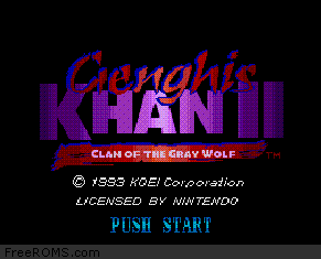 Genghis Khan II - Clan of the Gray Wolf Screen Shot 1